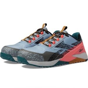 Reebok Nano X1 Adventure‎ Work Athletic Safety Toe Shoes Blue Pink Womens 11.5 W